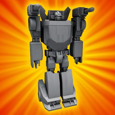 3D Model of Transforming Robot Race Car - 3D Render 3